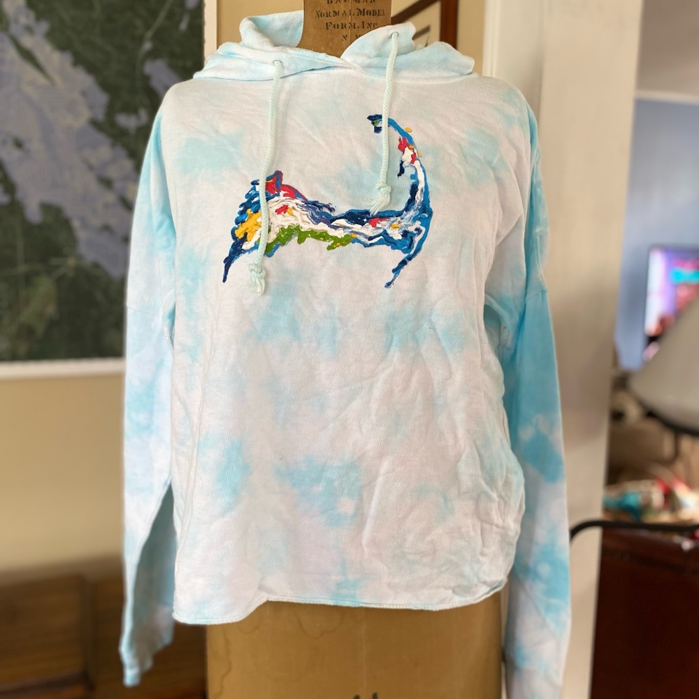 Cape Cod Chokers CL Tie Dye Crop Hoodie
